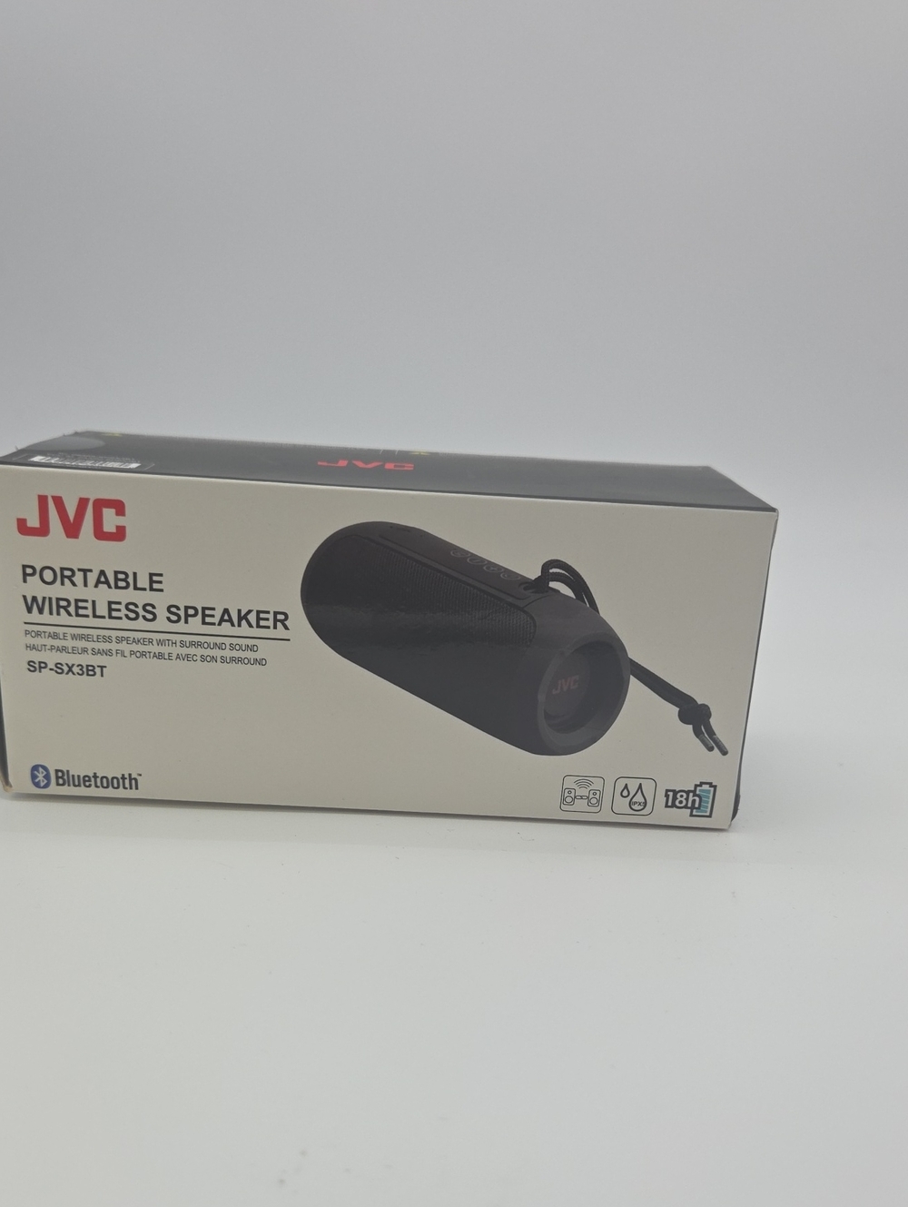 JVC Black Portable Wireless Bluetooth Speaker - SP-SX3BT